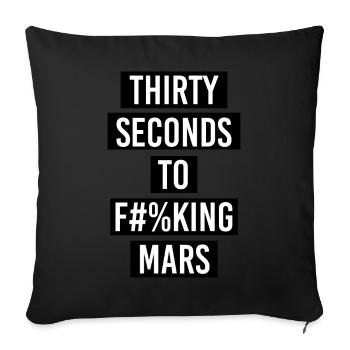 Dreißig Sekunden zum Ficken Mars Graphic - Sofakissenbezug 45 x 45 cm - Schwarz - Vorne
