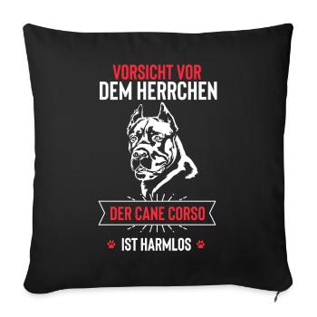 Cane Corso - Sofakissenbezug 45 x 45 cm - Schwarz - Vorne