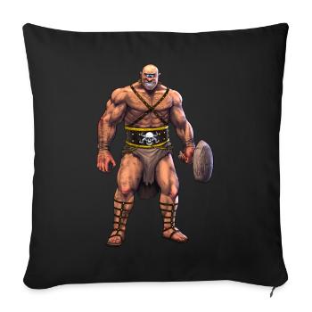 Greek Mythology Deity Cyclops - Sofa pillowcase 17,3'' x 17,3'' (45 x 45 cm) - black - Front