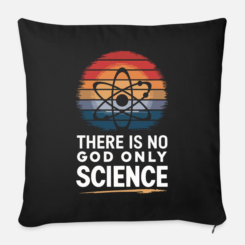 Atheismus Atheist Anti-Religion Agnostiker - Sofakissenbezug 45 x 45 cm - Schwarz