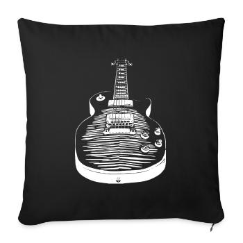 Guitar - Les Paul - Sofa pillowcase 17,3'' x 17,3'' (45 x 45 cm) - black - Front