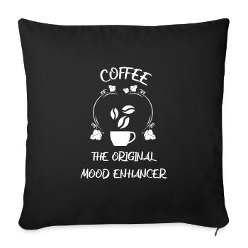 Café Espresso Café - Housse de coussin décorative 45 x 45 cm - noir - Devant