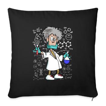 chemistry - Sofa pillowcase 17,3'' x 17,3'' (45 x 45 cm) - black - Front