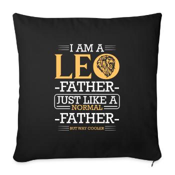 Zodiac sign Star Happiness - Sofa pillowcase 17,3'' x 17,3'' (45 x 45 cm) - black - Front