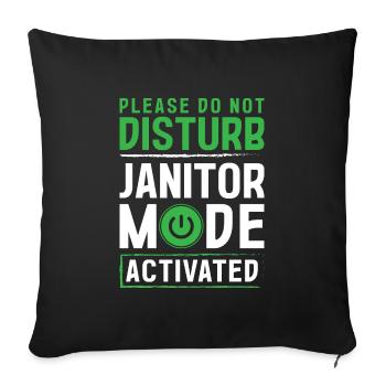 Artisans Commande & Propreté Ordures - Housse de coussin décorative 45 x 45 cm - noir - Devant