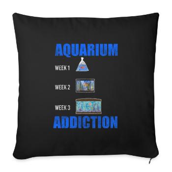 Animal de compagnie reproducteur aquatique - Housse de coussin décorative 45 x 45 cm - noir - Devant
