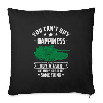 Véhicules de combat militaires Forces armées - Housse de coussin décorative 45 x 45 cm - noir - Devant