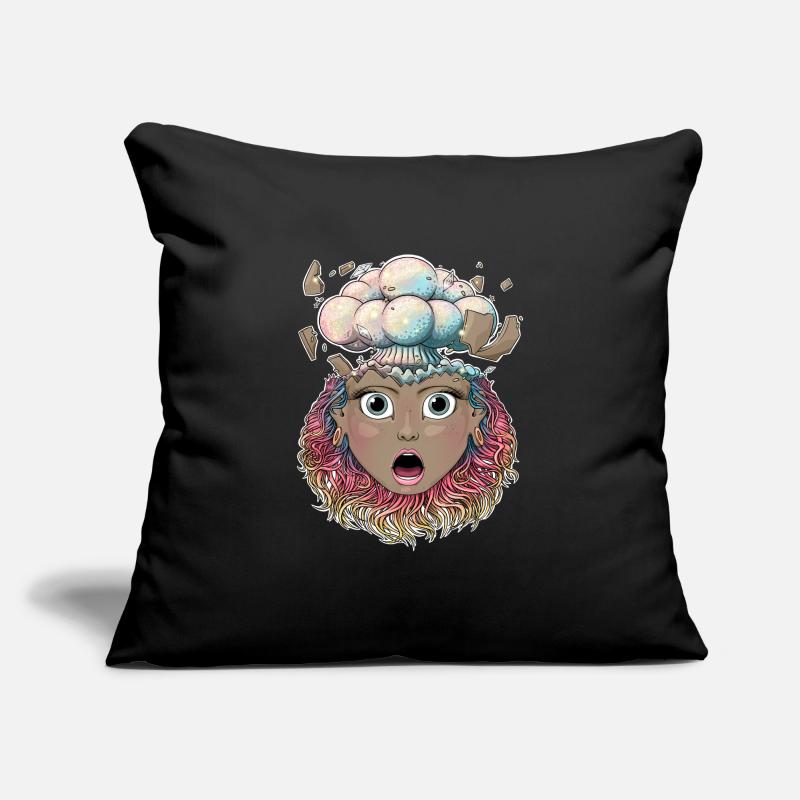 Reva Prisma exploding head face Sofa pillowcase 17,3'' x 17,3'' (45 x 45 cm)