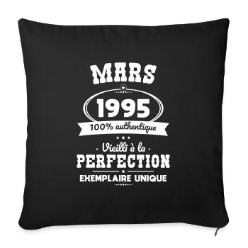 30th Anniversary - March 1995 Perfection - Sofa pillowcase 17,3'' x 17,3'' (45 x 45 cm) - black - Front