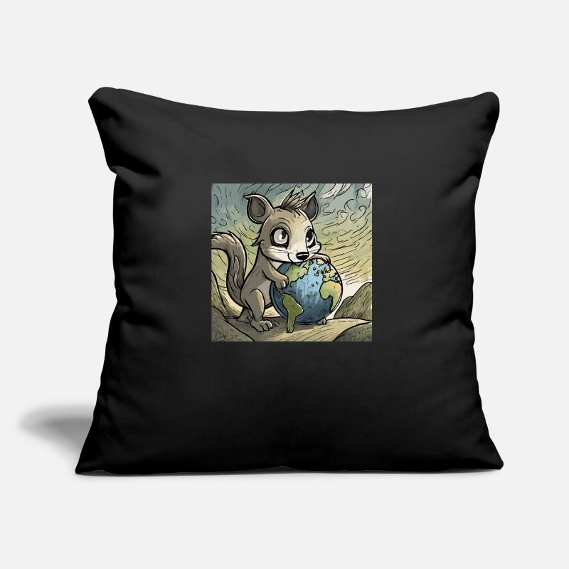 Conception d’anime mignon Housse de coussin décorative 45 x 45 cm