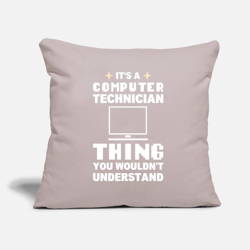 Lustiger Computerfreak Computertechniker Sofakissenbezug 45 x 45 cm