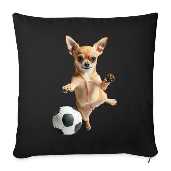 Chihuahua - Sofakissenbezug 45 x 45 cm - Schwarz - Vorne