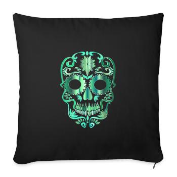 Skull - Sofakissenbezug 45 x 45 cm - Schwarz - Vorne