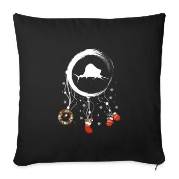 Marlin Weihnachten Weihnachtstraumfänger - Sofakissenbezug 45 x 45 cm - Schwarz - Vorne