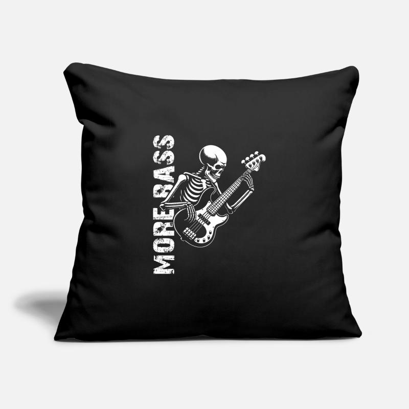 Plus Basse - Skeleton avec Basse Housse de coussin décorative 45 x 45 cm