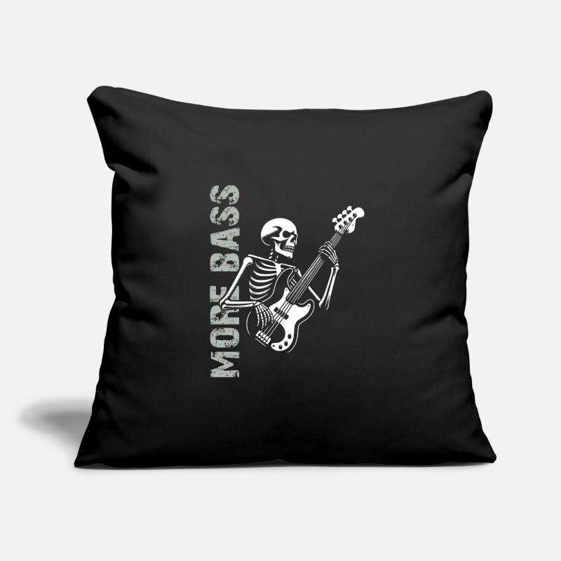 Plus Basse - Skeleton avec Basse Housse de coussin décorative 45 x 45 cm
