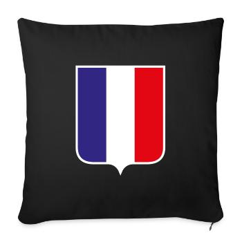 France - Sofakissenbezug 45 x 45 cm - Schwarz - Vorne