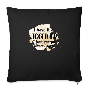 Funny Sacastic Quote - Sofa pillowcase 17,3'' x 17,3'' (45 x 45 cm) - black - Front