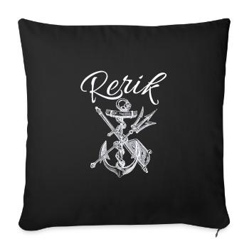 Baltic Sea Resort Rerik Anker Rowing Trident Maritim - Sofa pillowcase 17,3'' x 17,3'' (45 x 45 cm) - black - Front