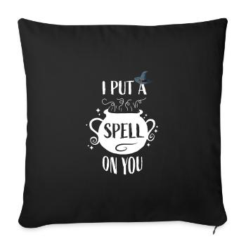 I put a spell on you - Sofa pillowcase 17,3'' x 17,3'' (45 x 45 cm) - black - Front