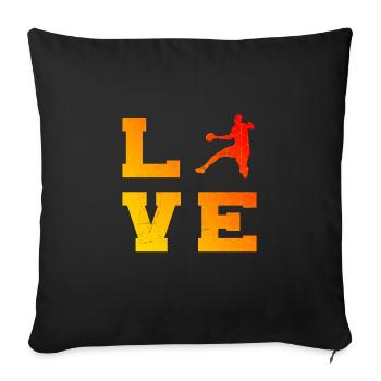 Handball Games Men Handball Handball Players - Sofa pillowcase 17,3'' x 17,3'' (45 x 45 cm) - black - Front