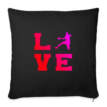 Joueurs de handball masculins Joueurs de handball Joueurs de handball Joueurs de handball - Housse de coussin décorative 45 x 45 cm - noir - Devant