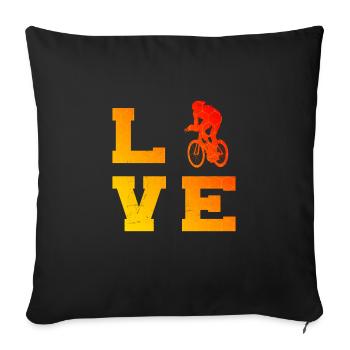 Cyclistes de route Vélo de route Hommes Vélo de route Cyclisme de route Cyclisme de route - Housse de coussin décorative 45 x 45 cm - noir - Devant
