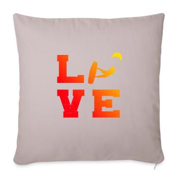 Kitesurf Femme Kitesurf Hommes Kitesurf - Housse de coussin décorative 45 x 45 cm - taupe clair - Devant