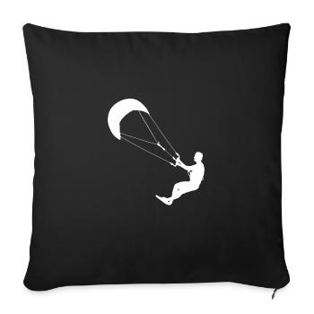 Kitesurf Kitesurf Kitesurf KitesurfEr Homme - Housse de coussin décorative 45 x 45 cm - noir - Devant