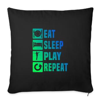 Men's Jazz TrumpetEr Trumpet Player Trumpeter - Sofa pillowcase 17,3'' x 17,3'' (45 x 45 cm) - black - Front
