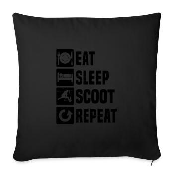 Scooter Scooter Stunt Pour Hommes Stunt Roller - Housse de coussin décorative 45 x 45 cm - noir - Devant