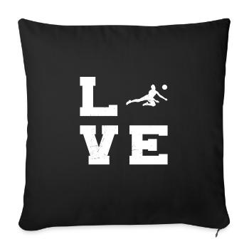 Volleyball Men's Volleyball Volleyball - Sofa pillowcase 17,3'' x 17,3'' (45 x 45 cm) - black - Front