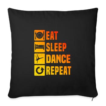 Bgirl Hip Hop Breakdance Bboy Break Dance - Housse de coussin décorative 45 x 45 cm - noir - Devant