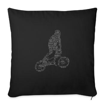 Cycling Men Women BMX BMX Bicycle BMX Boys - Sofa pillowcase 17,3'' x 17,3'' (45 x 45 cm) - black - Front