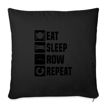 Aviron Femmes Aviron Hommes - Housse de coussin décorative 45 x 45 cm - noir - Devant