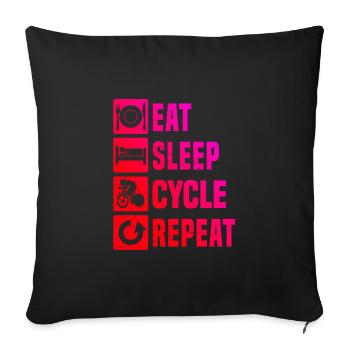 Vélo de route Hommes Vélo de route Cyclisme sur route Cyclisme sur route - Housse de coussin décorative 45 x 45 cm - noir - Devant