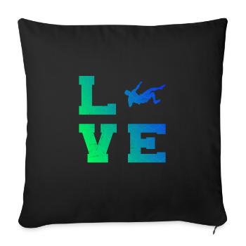 Climber Climber Climbing Men Climbing - Sofa pillowcase 17,3'' x 17,3'' (45 x 45 cm) - black - Front