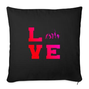 Tennis Hommes Tennis Tennis Jouer au tennis - Housse de coussin décorative 45 x 45 cm - noir - Devant