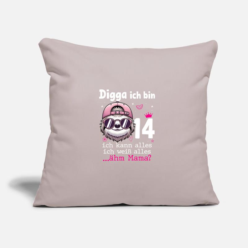 Digga Ich Bin 14 Kindergeburtstag Mädchen Sofakissenbezug 45 x 45 cm