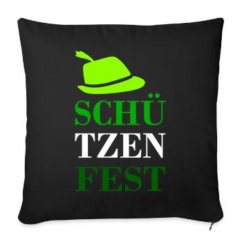 Schützenfest 2023 - Sofakissenbezug 45 x 45 cm - Schwarz - Vorne