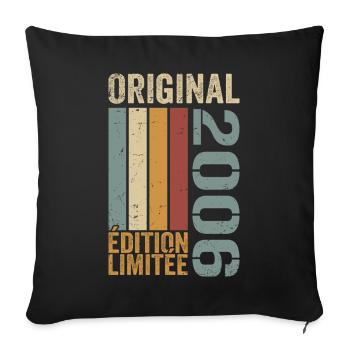 Original Vintage 2006 édition limitée 2006 - Housse de coussin décorative 45 x 45 cm - noir - Devant