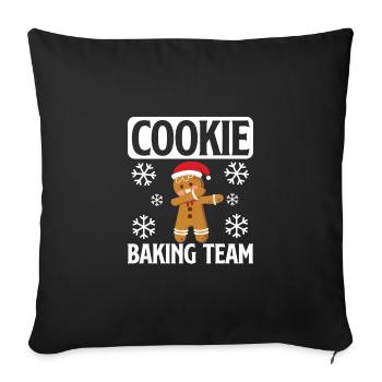 Dabbing Lebkuchen - Sofakissenbezug 45 x 45 cm - Schwarz - Vorne