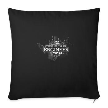 Engineer - Sofakissenbezug 45 x 45 cm - Schwarz - Vorne
