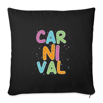 carnival - Sofa pillowcase 17,3'' x 17,3'' (45 x 45 cm) - black - Front