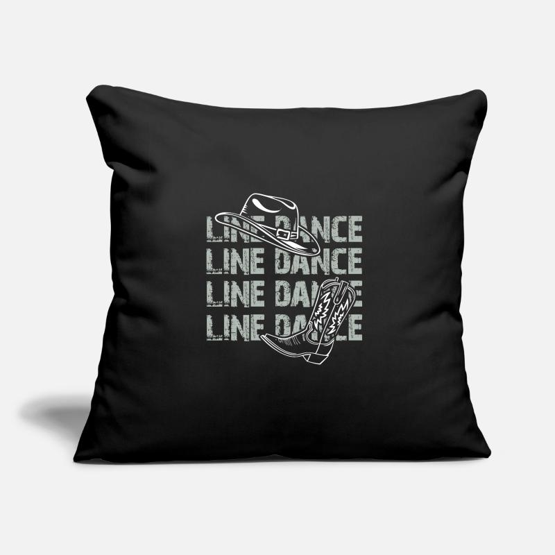 Line Dance Zeit Line Dancing Tanzen Sofakissenbezug 45 x 45 cm