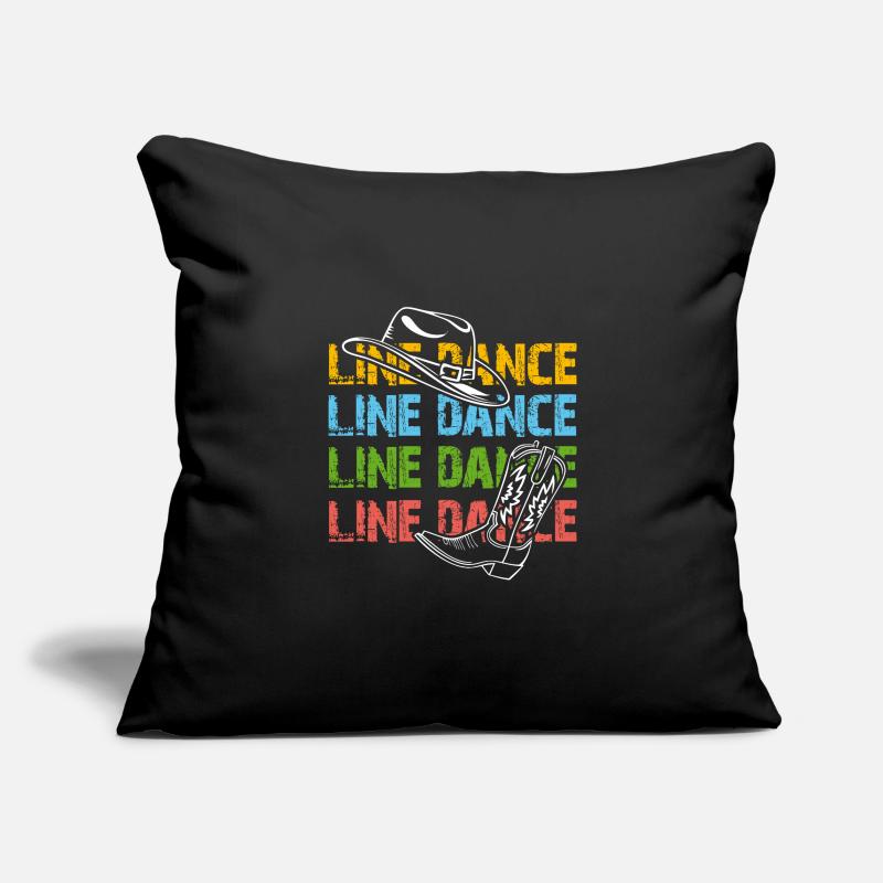 Line Dance Time Line Dancing Dancing Sofa pillowcase 17,3'' x 17,3'' (45 x 45 cm)