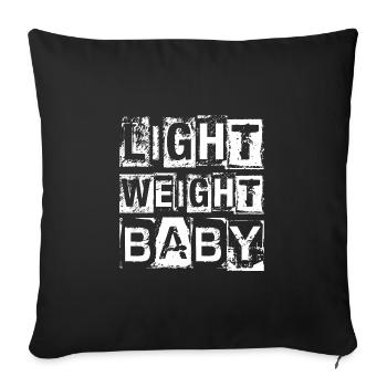 Leichtes Baby - Sofakissenbezug 45 x 45 cm - Schwarz - Vorne