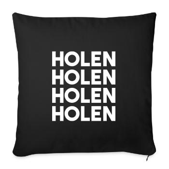 Ne pas prendre Trèves Platt cadeau - Housse de coussin décorative 45 x 45 cm - noir - Devant