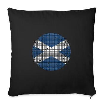 Drapeau écossais Drapeau écossais Alba GB Royaume-Uni - Housse de coussin décorative 45 x 45 cm - noir - Devant