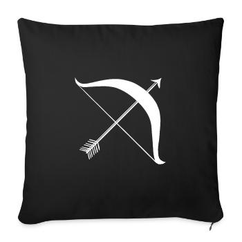 Arch Sagittarius Zodiac Sign - Sofa pillowcase 17,3'' x 17,3'' (45 x 45 cm) - black - Front